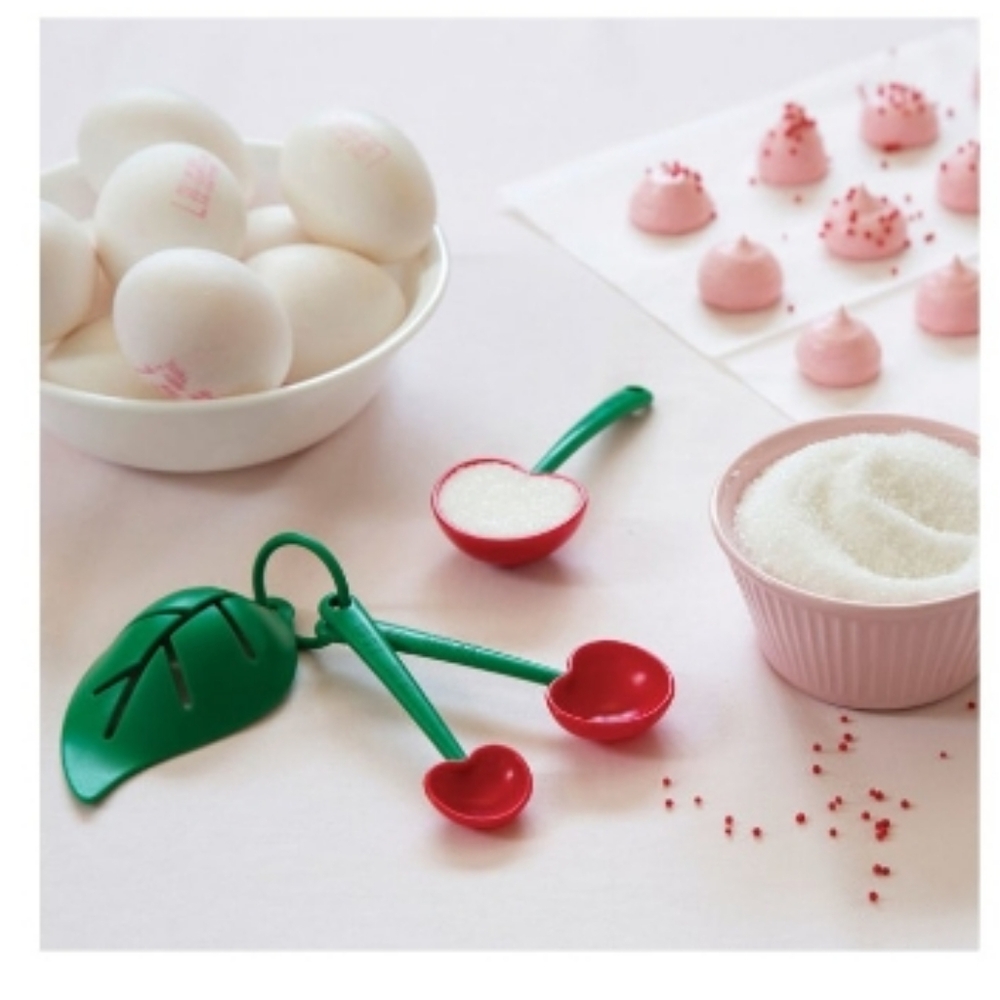 Ototo Mon Cherry Measuring Spoons & Egg Separator Set